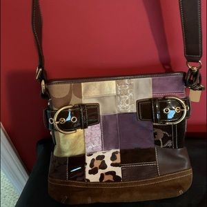 Authentic mutil color original coach bag